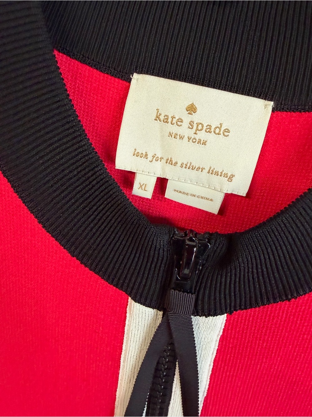 kate spade Hot Pink Sleeveless A-Line Dress with Black & Cream Trim - Picture 2 of 8